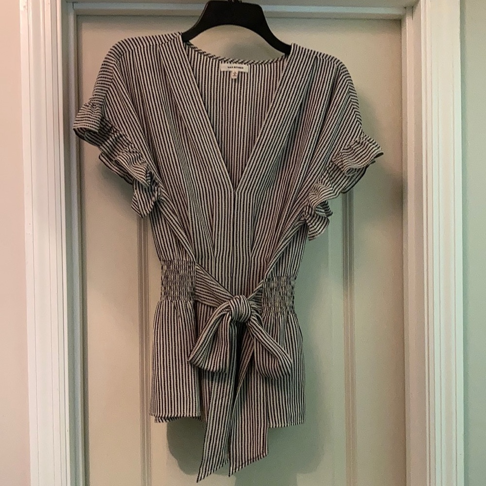 Max Studio Striped Blouse
